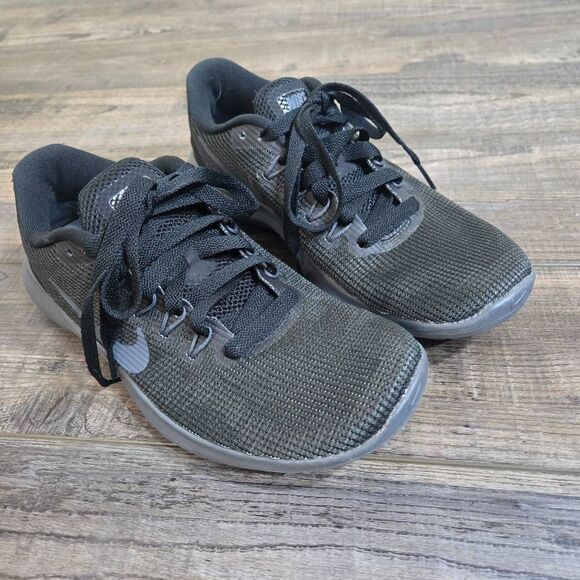 Nike Flex 2018 black gray running trainers sneakrs women's sz 7 bouncy tread - Picture 3 of 10